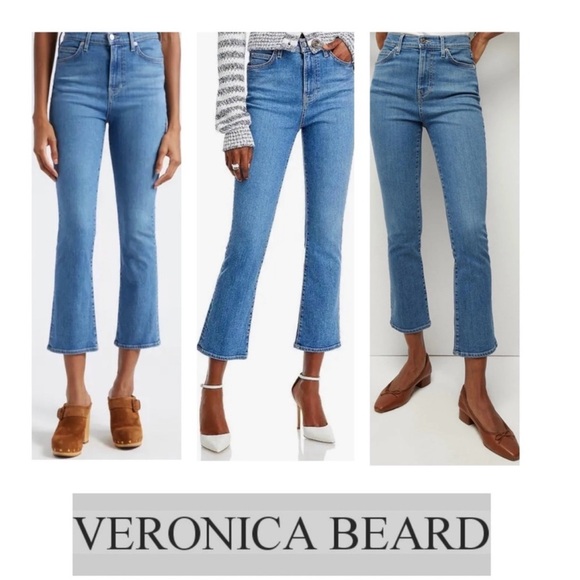 Veronica Beard Carli Kick Flare High Rise Jeans Size 26/2 - Picture 1 of 10